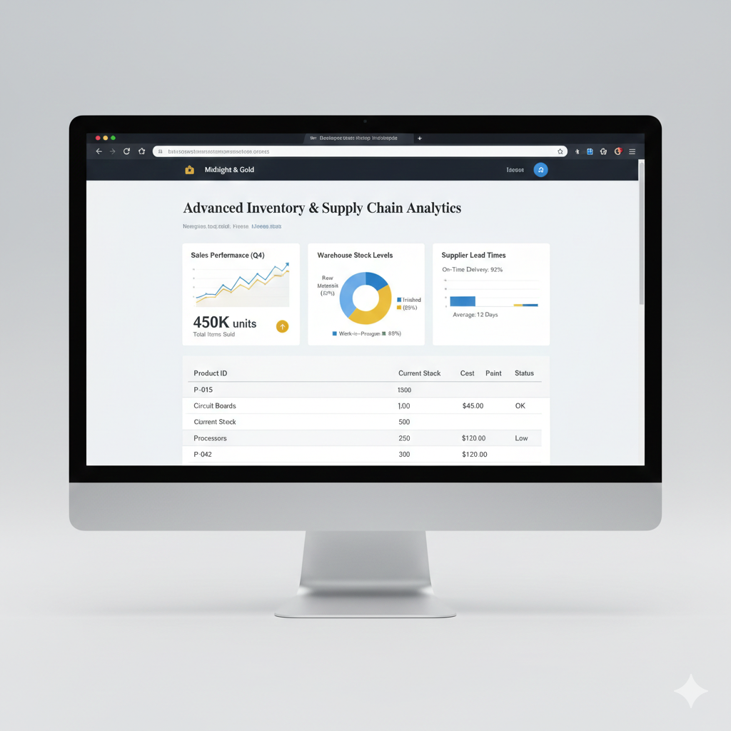 ERP System Screenshot